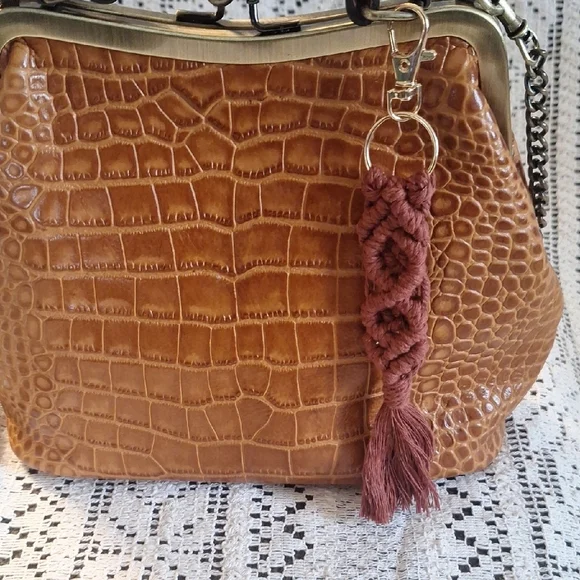 Handcrafted Macramé Keychain Set - Neutral Tones - Picture 12 of 12